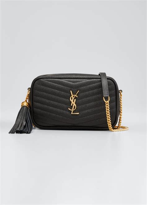 lou mini ysl grain de poudre camera crossbody bag|MINI LOU in quilted leather .